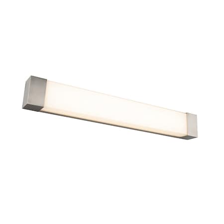 Dweled Darcy 36in LED Bathroom Vanity or Wall Light 3000K in Brushed Nickel WS-380